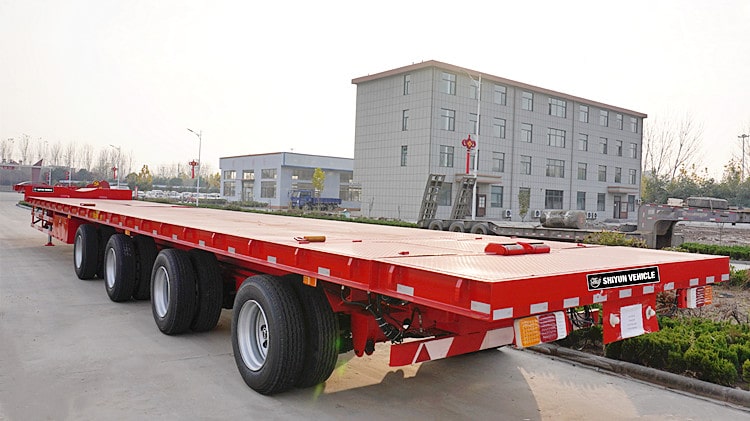 4 Axle 56 Meters Extendable Blade Trailer for Sale in Ho Chi Minhb Vietnam