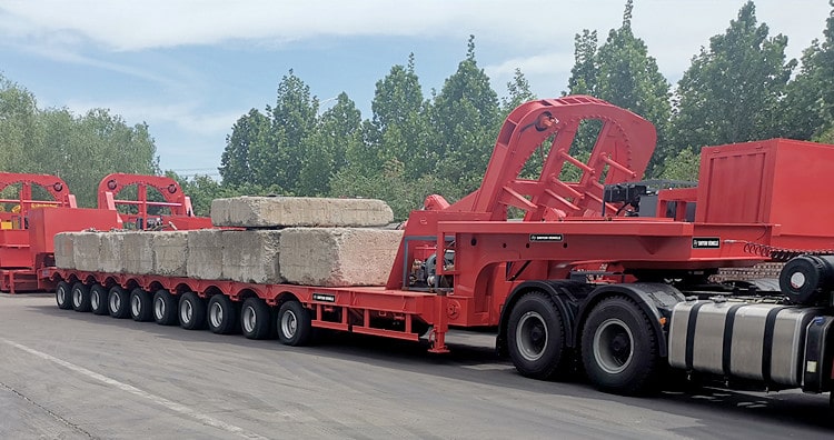 10 Axle Extendable Trailer for Wind Tower for Sale in Da Nang