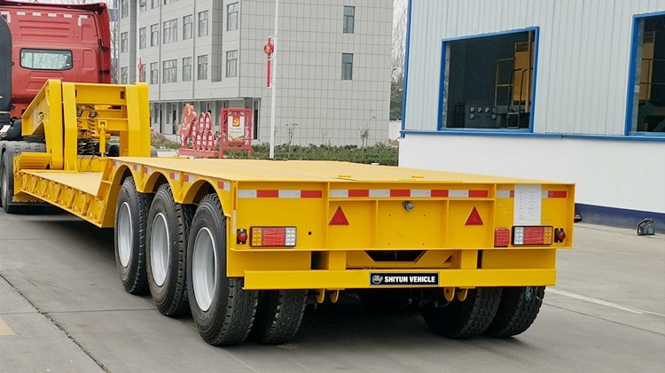 80T Front Loading Low Loader Trailer for Sale in Kenya