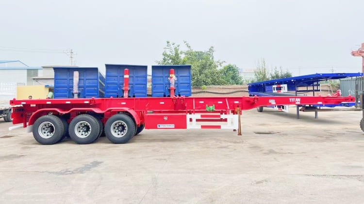 tri axle container chassis