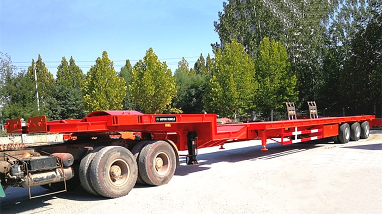 3 Axle Flat Top Extendable Trailer for Sale - Shiyun Vehicle