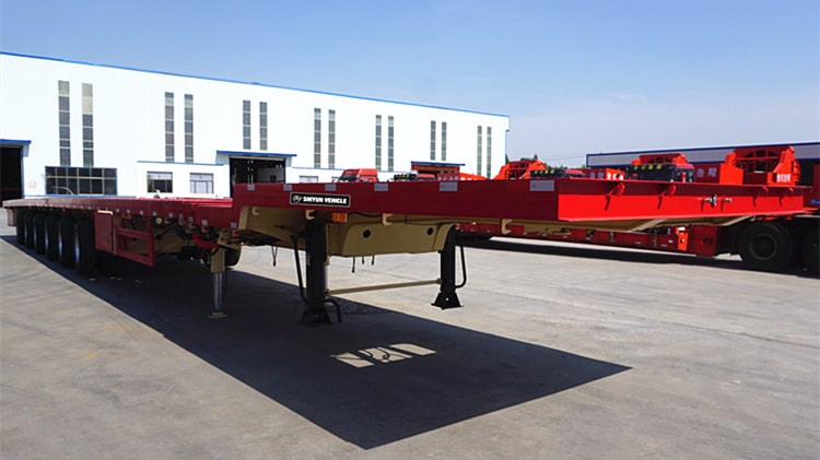 6 Axle Extendable Telescopic Trailer for Sale - Shiyun Vehicle