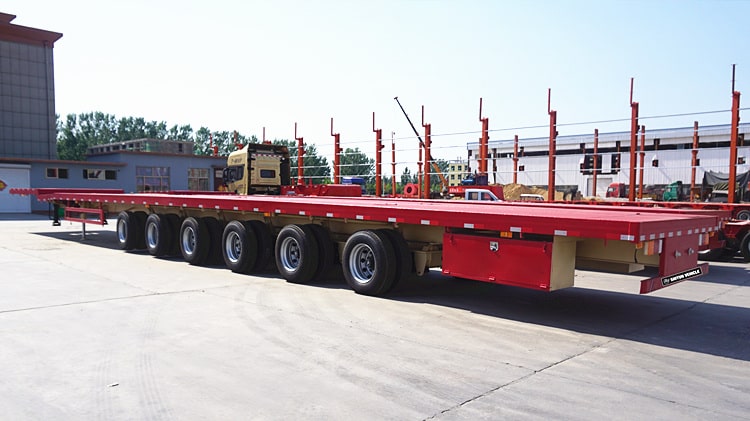6 Axle Extendable Telescopic Trailer for Sale - Shiyun Vehicle