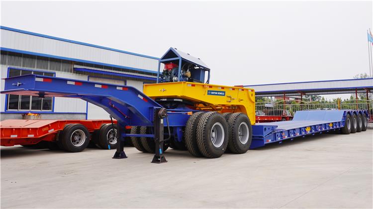 4 Axle 120 Ton Removable Gooseneck Trailer for Sale In Nigeria