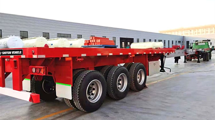 Tri Axle Extendable Flat Trailer for Sale - Shiyun Vehicle
