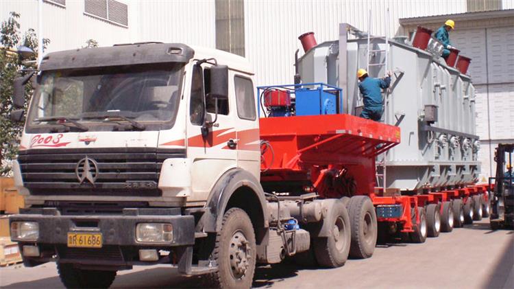 8 Axis Line Heavy Equipment Transport Modular Trailer for Sale - Shiyun Vehicle