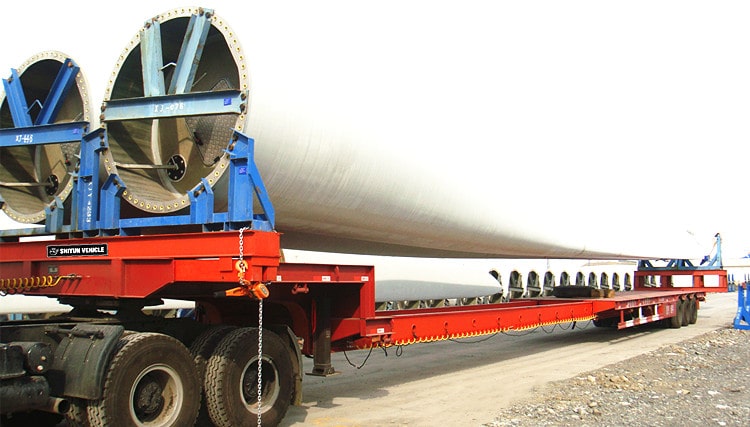Tri Axle Telescopic Semi Trailer for Sale - Shiyun Vehicle