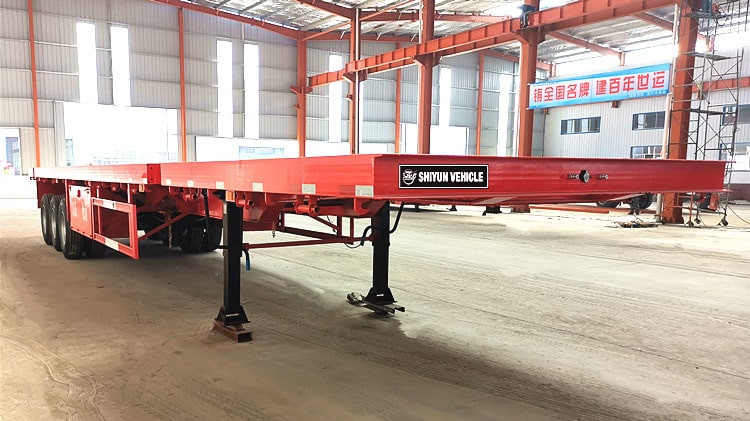 Tri Axle Extendable Flatbed Semi Trailer for Sale - Shiyun Vehicle