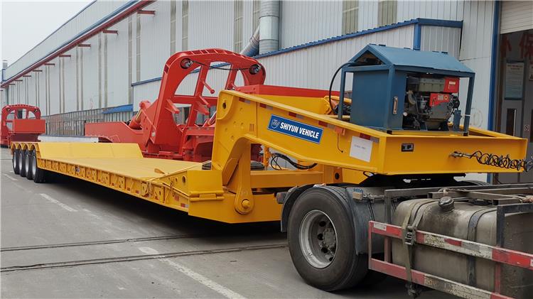 Detachable Gooseneck Lowboy Trailer