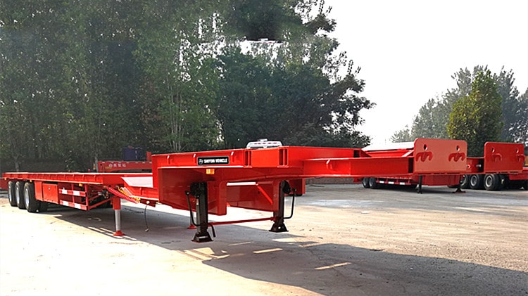 Tri Axle 52m Extendable Trailer for Sale - Shiyun Vehicle