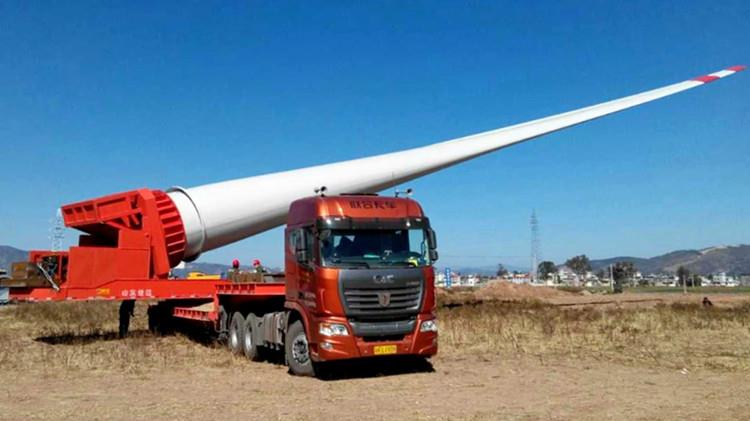 Windmill Blade Adapter Trailer with Low Bed for Sale - Shiyun Vehicle