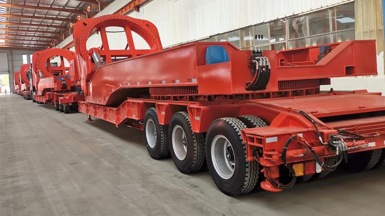 3 Line 6 Axle Wind Turbine Rotor Blade Trailer for Sale