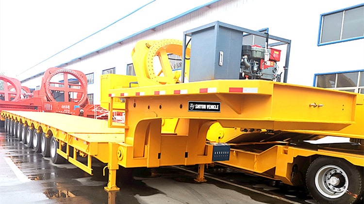 10 Axle Expandable Low Bed Trailer 