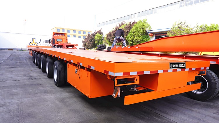62m Flat Top Extendable Trailer for Sale - Shiyun Vehicle