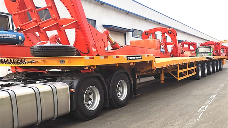 Extendable Flatbed Wind Blade Semi Trailer for Sale - Shiyun Vehicle