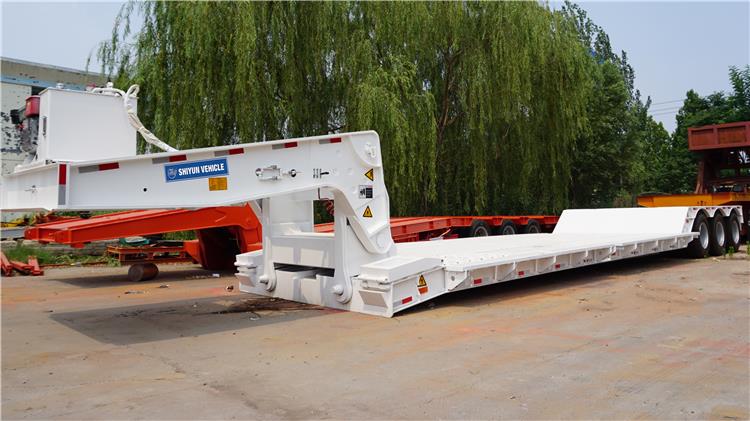 How Much is 100T Lowbed Gooseneck Trailer for Sale - Shiyun Vehicle