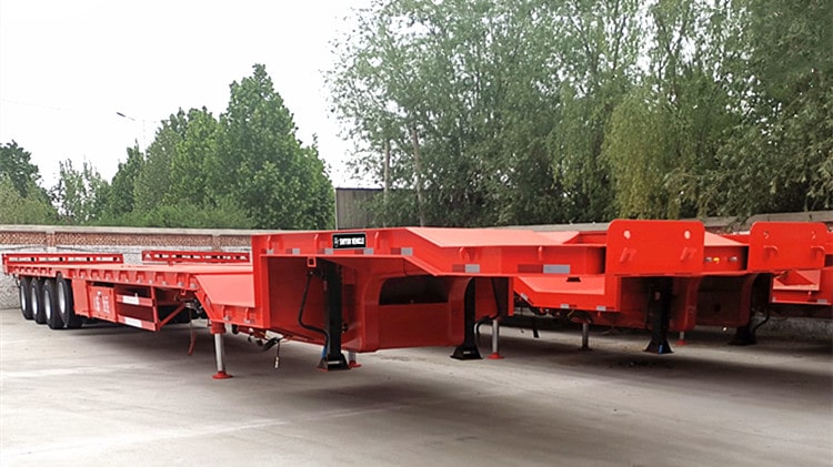 4 Axle Extendable Flat Trailer for Sale - Shiyun Vehicle