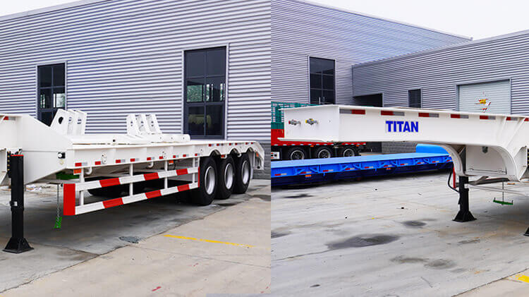 3 Axle 60ton Lowbed Trailer for Sale Near me in Senegal