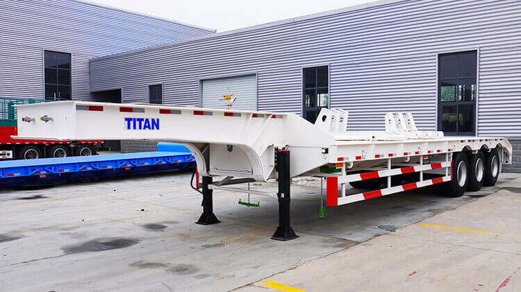 3 Axle 60ton Lowbed Trailer for Sale Near me in Senegal