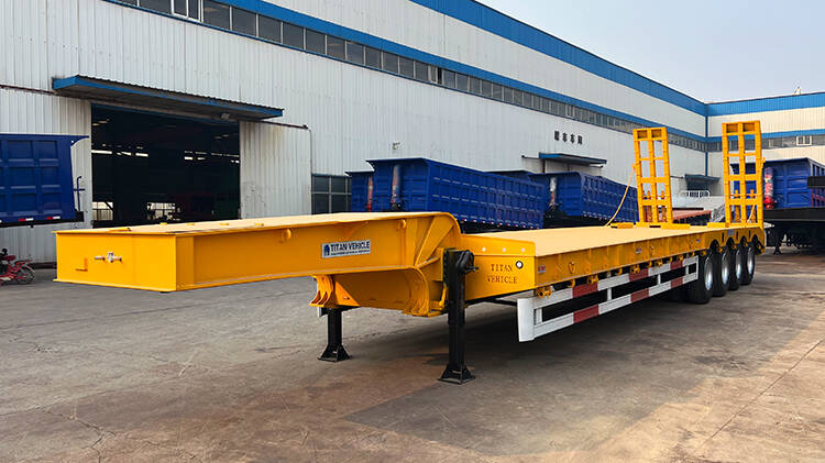 4 Axle 80ton Low Bed Trailer for Sale Price in Rwanda