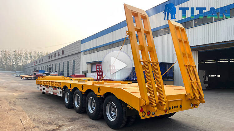 4 Axle 80ton Low Bed Trailer for Sale Price in Rwanda
