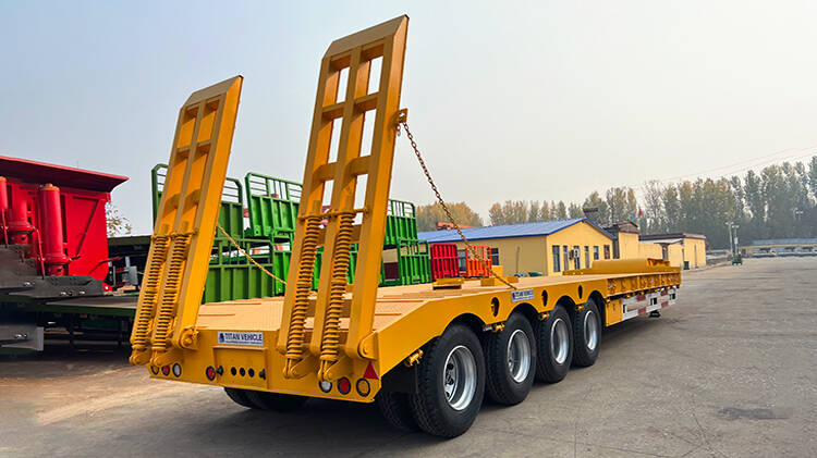 4 Axle 80ton Low Bed Trailer for Sale Price in Rwanda