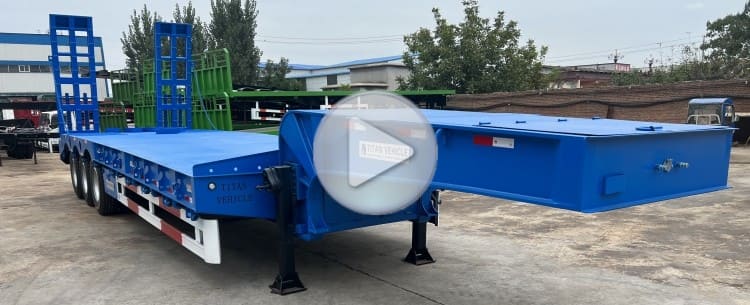 60 Ton 3 Axle Low Bed Trailer