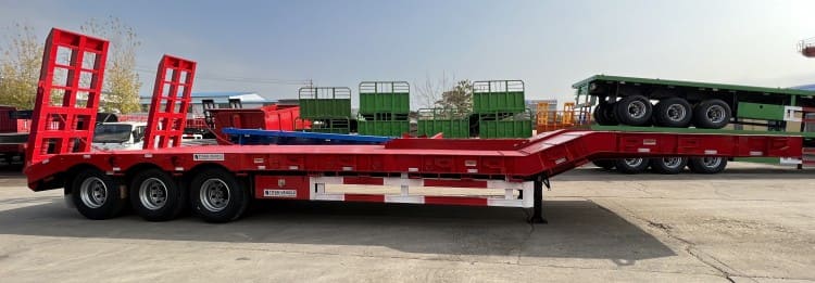 60 Ton 40 Ft Semi Low Bed Trailer