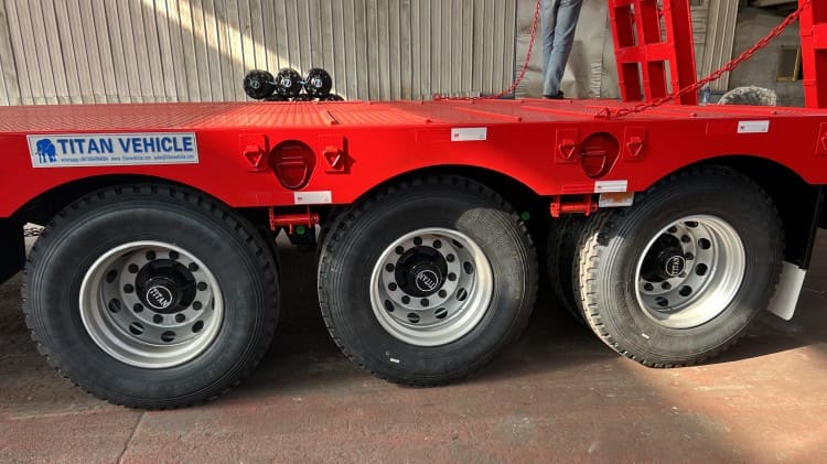 60 Ton 40 Ft Semi Low Bed Trailer