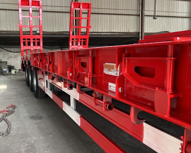 60 Ton 40 Ft Semi Low Bed Trailer