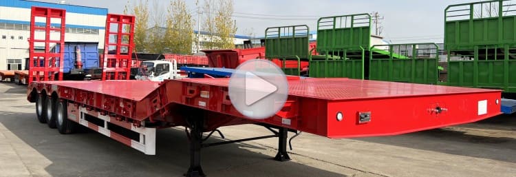 60 Ton 40 Ft Semi Low Bed Trailer