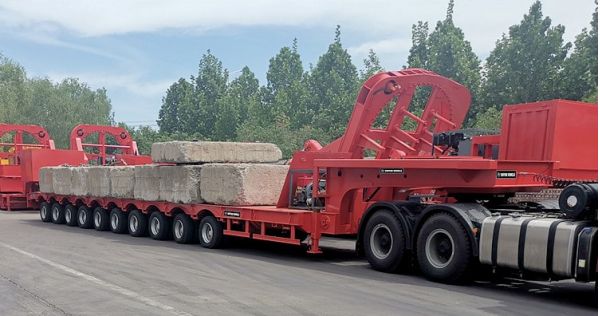 10 Axle Extendable Trailer for Wind Tower for Sale in Da Nang